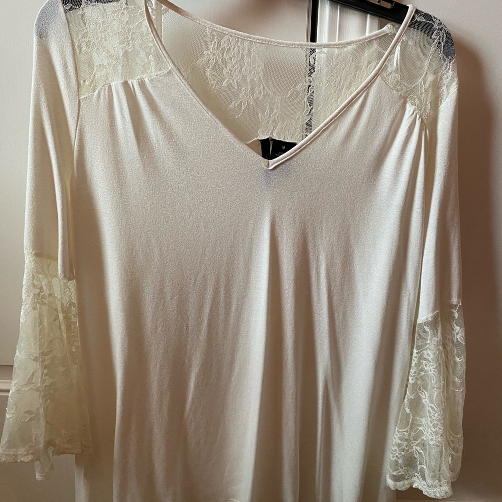 Lace long sleeve top